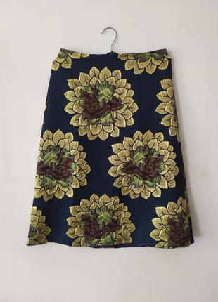 Юбка парчевая эффектная с этикеткой