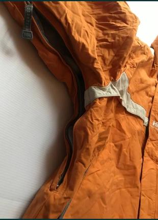 Куртка спортивная зимняя туристическая фирменная helly hansen утепленная оранжевая яркая7 фото