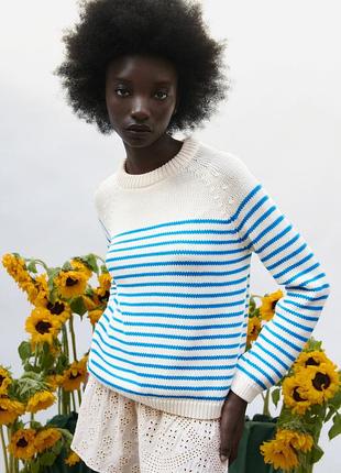 Светр zara у смужку