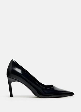 Туфли лодочки черные zara new4 фото