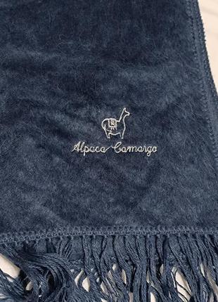 Теплий шарф alpaca camargo1 фото