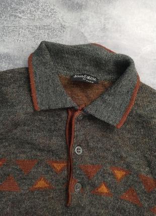 Винтажный свитер ralph lauren свечетер щу абстранковыми узорами рисунками винтаж винтажный с узорами3 фото