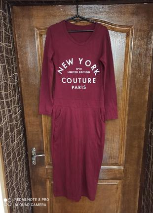 Современное платье, производство франции, р. 40-44, xs, s, m, пог 44