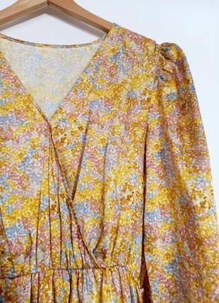 Платье миди в цветочный принт от na-kd2 фото