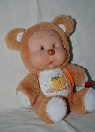 Кукла пупс медвежонок коллекционная йогуртинка нитевичка2 фото