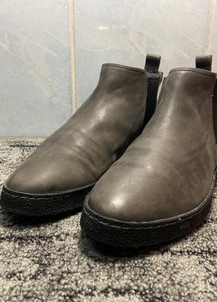 Кожаные ботинки clarks 42р