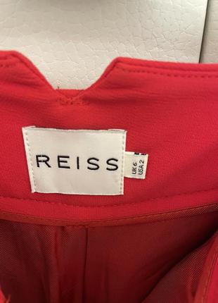 Вискозные штаны с высокой талией reiss s красный4 фото