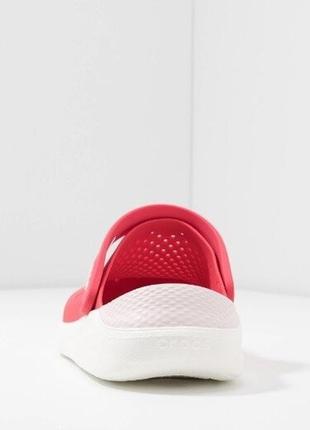 Крокс лайтрайд клог коралові crocs literide clog poppy/white8 фото