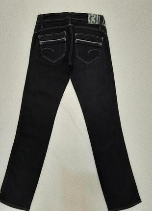 Брендовые узкие джинсы g-star raw р. 42-44 (26/32) италия синие5 фото