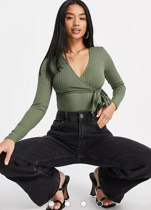 Боди в рубчик