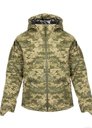 Зимова військова куртка army піксель зсу  m-65 на omni-heat  підкладці, ріп-стоп вологостійка1 фото