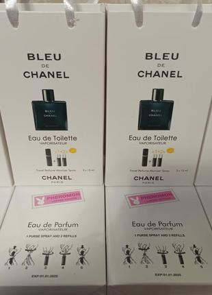 Chanel bleu de chanel, 3x15 ml, lux качество, подарочный набор!2 фото