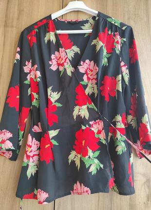 Блуза на запах topshop пог 55-60