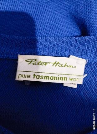 Роскошный шерстяной кардиган немецкого бренда peter hahn,pure wool tasmanian.6 фото