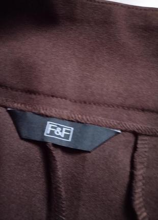 Женские коричневые штаны брюки палаццо f&f4 фото