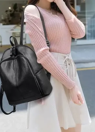 Рюкзак жіночий міський, невеликий жіночий рюкзачок різні кольори8 фото