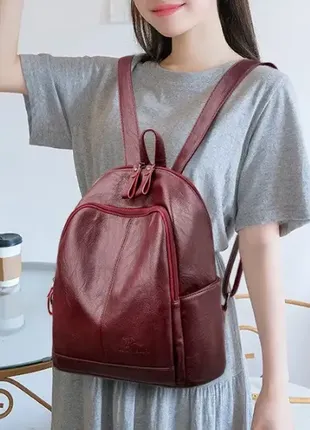 Рюкзак жіночий міський, невеликий жіночий рюкзачок різні кольори10 фото