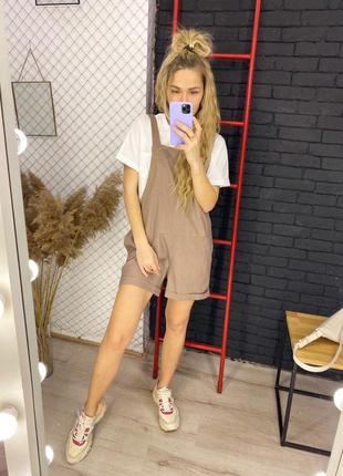 Комбинезон с шортами лён 🤩
