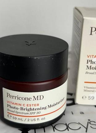 Perricone md vitamin c ester photo-brightening moisturizer broad spectrum spf 30  зволожуючий крем1 фото