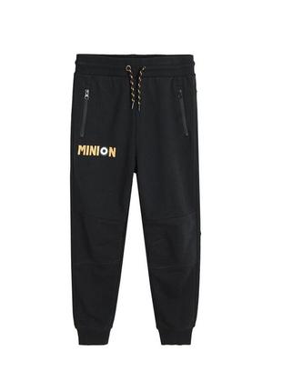 Спортивные штаны весенние мальчишки 11-12 лет 146-152 см cool club minion