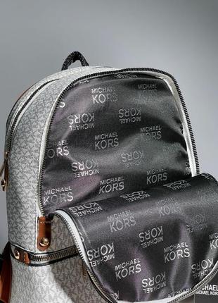 Michael kors patterned backpack white рюкзак3 фото