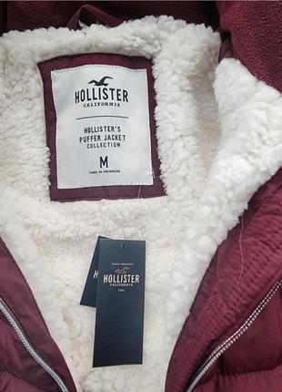 Зимова куртка пуховик hollister3 фото