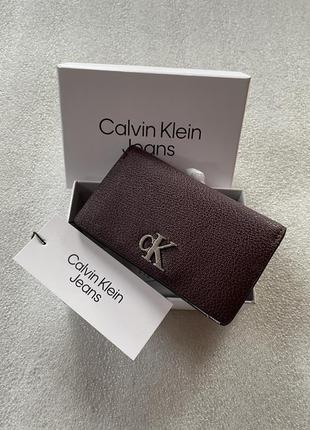 Новый кошелек calvin klein (ck minimal monogram wine tasting wallet) с америки4 фото