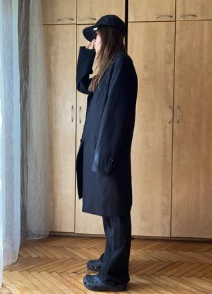 Классное, стильное, качественное шерстяное мужское пальто h&amp;m, размер l3 фото