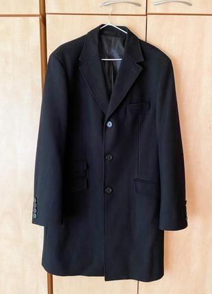 Классное, стильное, качественное шерстяное мужское пальто h&amp;m, размер l6 фото