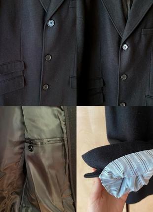 Классное, стильное, качественное шерстяное мужское пальто h&amp;m, размер l10 фото