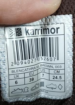 Кожаные трекинговые ботинки karrimor оригинал, размер 399 фото