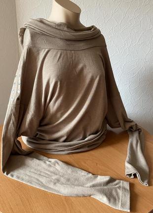 Бежевый гольф водолазка2 фото