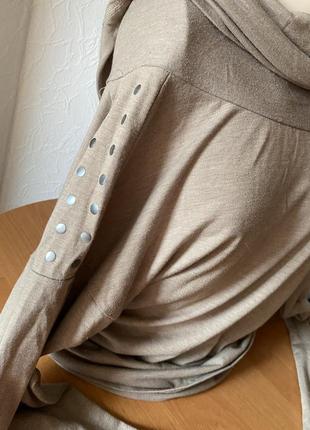 Бежевый гольф водолазка4 фото