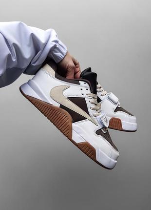 Кроссовки мужские travis scott x jordan “cut thestar" reverse mocha