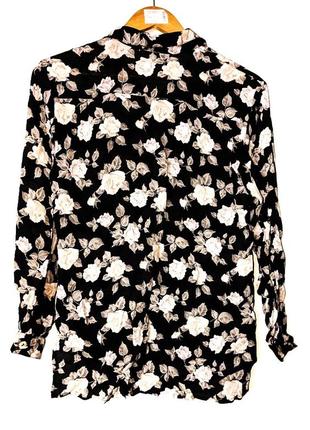 Сорочка блуза в квітковий принт4 фото