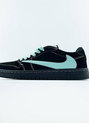 Кроссовки мужские jordan 1 low travis scott's x tiffany