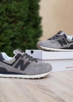 Женские кроссовки new balance 574 beige brown бежевые с коричневым цветами