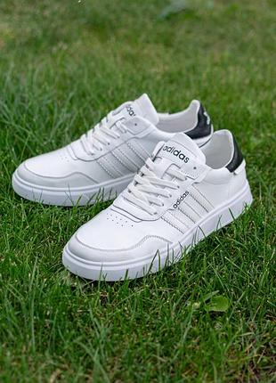 Мужские кожаные кеды adidas