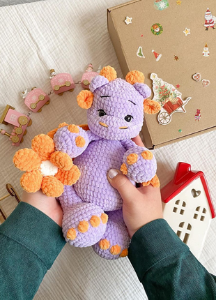 Дракончик, дряблая,дракон игрушка,символ нового года, игрушка для девочки