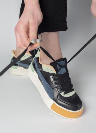 Кроссовки женские puma cali sport mix black