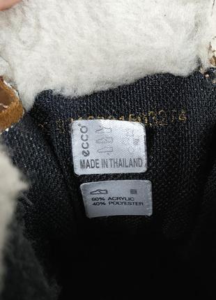 Утепленные кожаные женские ботинки ecco collin-tex оригинал, размер 398 фото