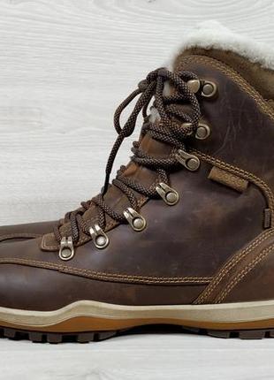 Утепленные кожаные женские ботинки ecco gore-tex оригинал, размер 39