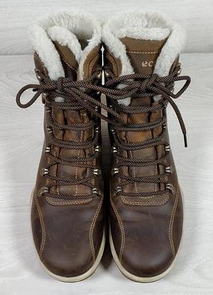 Утепленные кожаные женские ботинки ecco collin-tex оригинал, размер 392 фото