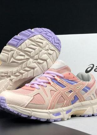 Женские кроссовки asics gel-kahana 8 pink purple розового с фиолетовым цветами1 фото