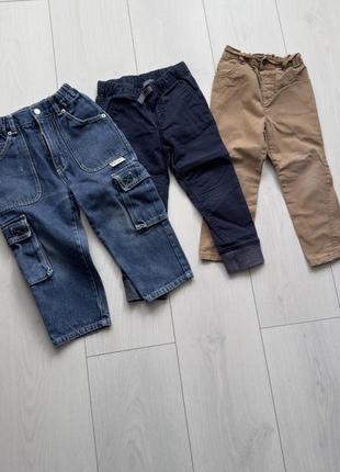 Комплект джинсы джоггеры брюки 2-4 года2 фото