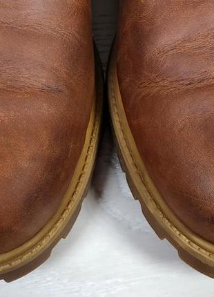 Утеплені шкіряні чоловічі черевики timberland waterproof оригінал, розмір 433 фото