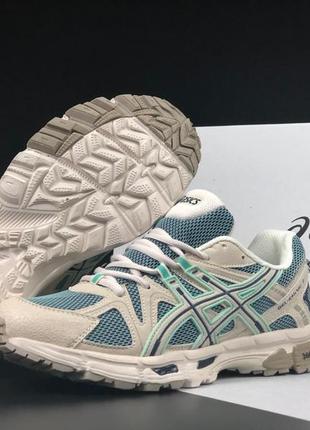 Женские кроссовки Top asics gel-kahana 8 beige mint бежевого с мятным цветов