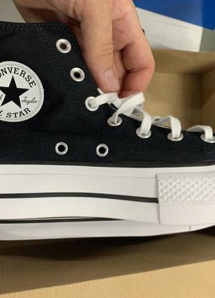 142913978 converse 560845c lift hi black chuck taylor all star taylor swift platform 3950