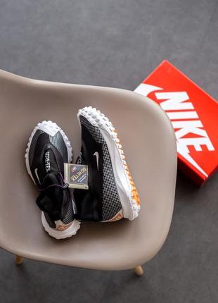 Чоловічі непромокаючі кросівки nike air bound black and gold blue eyes чорні4 фото