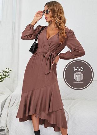 Платье с поясом shein